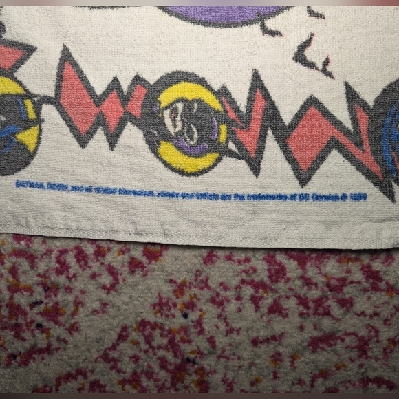 21.5 x 31.5 vintage Batman and Robin Jay franco bath/beach towel DC comics - Picture 4 of 6